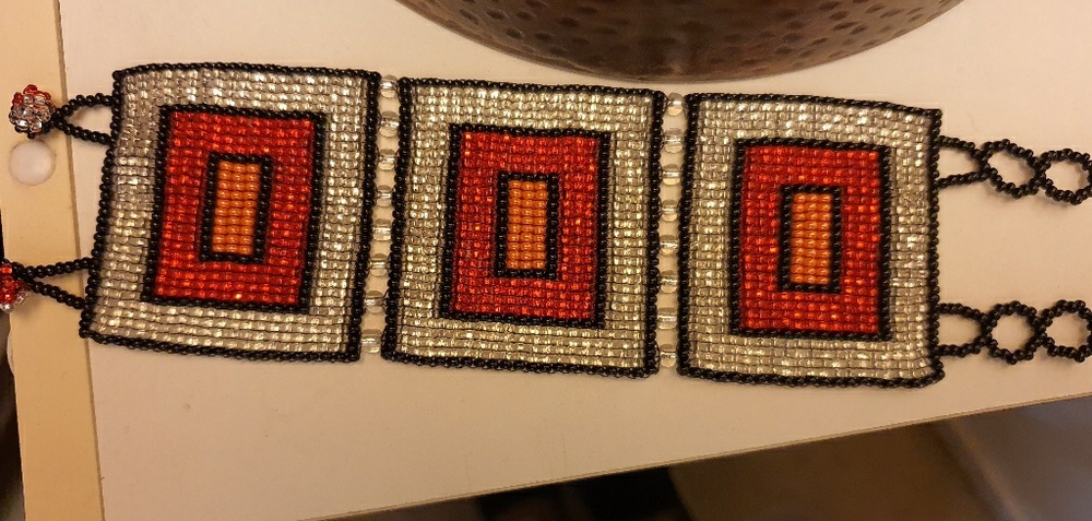 Beaded bracelet, miyuki style